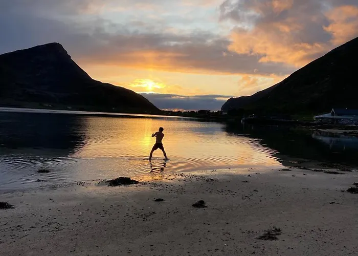 Casa Lofoten Quiet Privat Sauna At Kvalvika Reine Villa *
