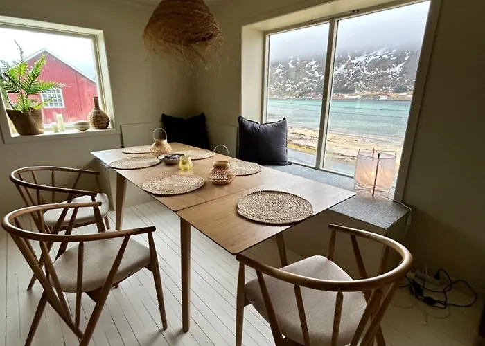 Villa Casa Lofoten Quiet Privat Sauna At Kvalvika Reine