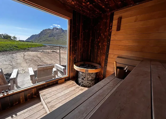 Villa Casa Lofoten Quiet Privat Sauna At Kvalvika Reine