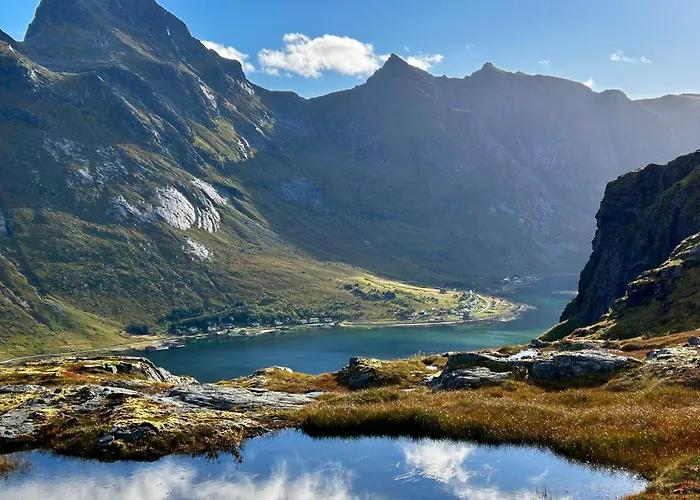 Villa Casa Lofoten Quiet Privat Sauna At Kvalvika Reine