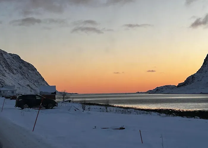 Villa Casa Lofoten Quiet Privat Sauna At Kvalvika Reine *