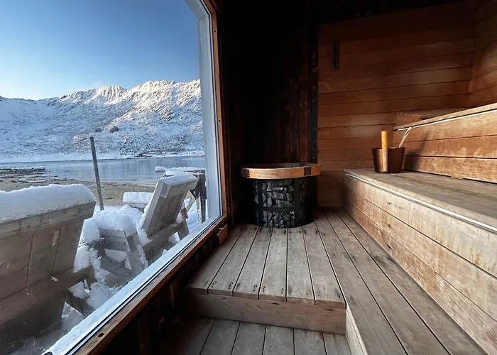 Villa Casa Lofoten Quiet Privat Sauna At Kvalvika Reine
